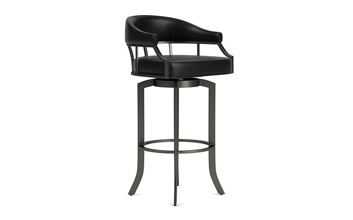 Black store swivel barstool